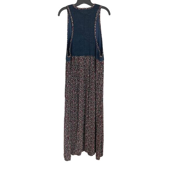 90s Vintage ZOE California Blue Maxi Overall Jumper Dress Grunge Modest Womens L - Picture 2 of 9
